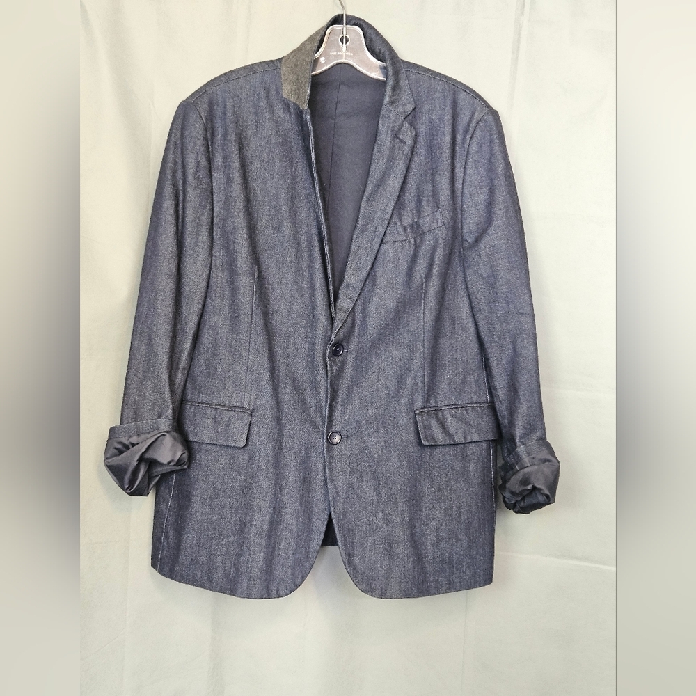 Claiborne Gray Sport Coat Modern Professional Blazer
